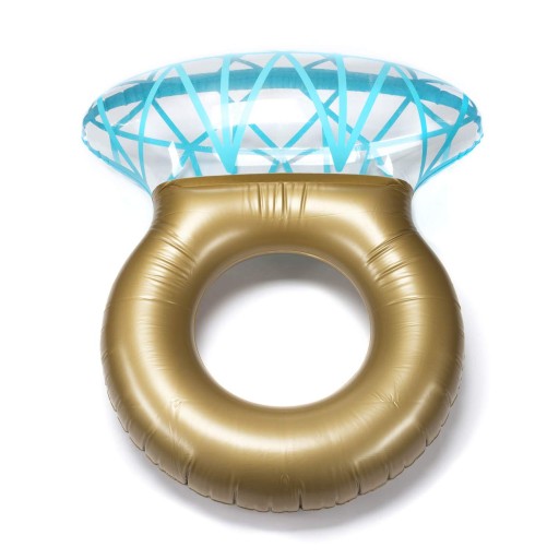 عوامة خاتم ألماس عملاقة 160 سم للسباحة والتصوير المميز Giant 160cm Diamond Ring Pool Float – Perfect for Swimming and Unique Photos
