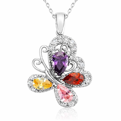 فراشة الأحجار الملكية Royal Butterfly Necklace