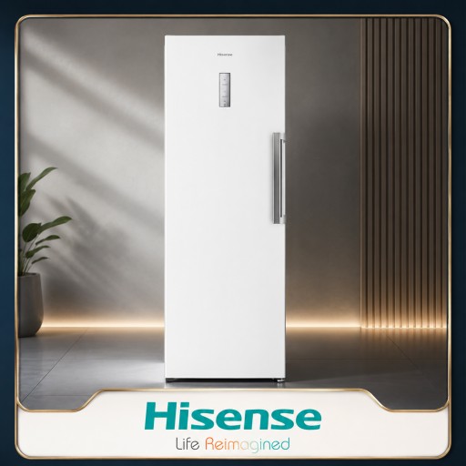 ثلاجم هايسنس عمودي ابيض Refrigerator