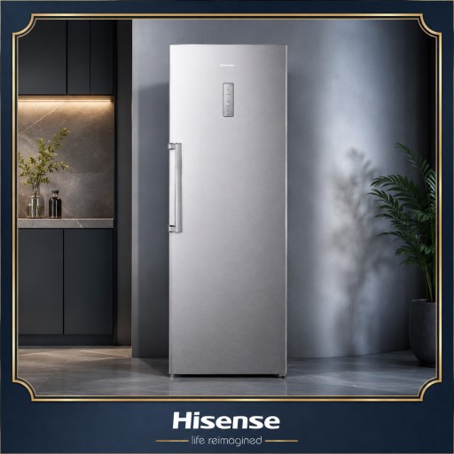 ثلاجة هايسنس عمودي سلفر Refrigerator