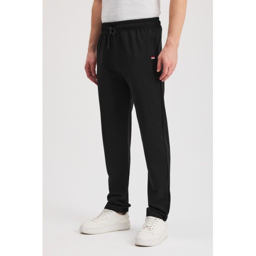 بنطلون رياضي رجالي كاجوال بسحاب وجيوب وتطريز Men's Casual Tracksuit Bottoms with Zipper Pockets & Embroidery