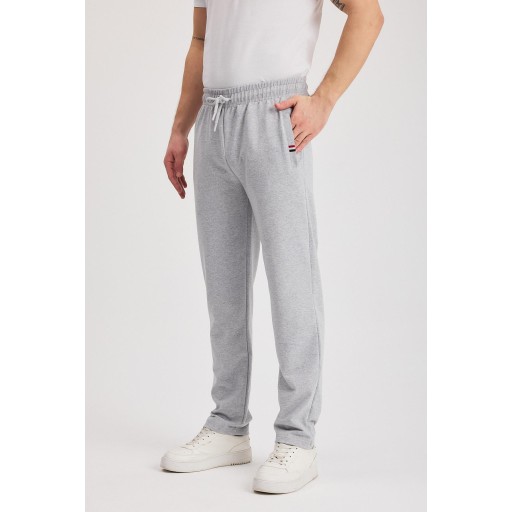 بنطلون رياضي رجالي كاجوال بسحاب وجيوب وتطريز Men's Casual Tracksuit Bottoms with Zipper Pockets & Embroidery