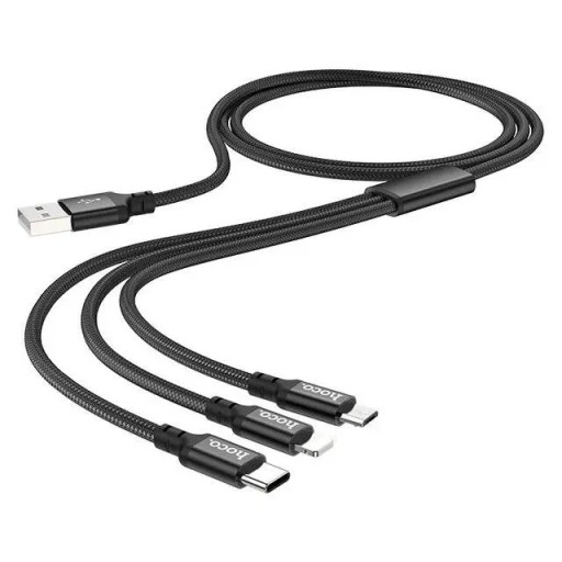 هوكو Hoco X14 3-in-1 Cable Micro + Ip + type-c