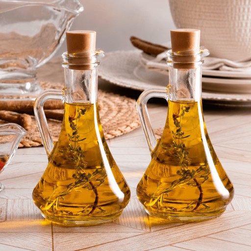 سيت مزايت زجاجية 2 قطع ماركة باشابهجة Pasabahce 80108 Glass Oil Set