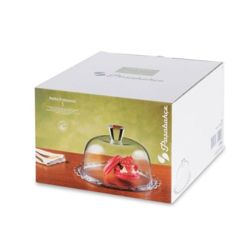 حافظة كيك زجاجية 26 سم من باشابهجة Pasabahce 96874 Glass Cake Container