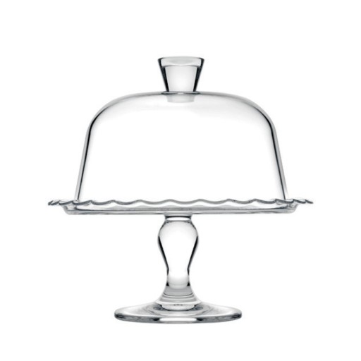 حافظة كيك زجاجية 26 سم من باشابهجة Pasabahce 96952 Glass Cake Container