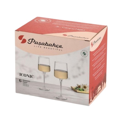 سيت كأس زجاجي 6 قطع من ماركة باشابهجة Pasabahce 440507 Glass Set Pasabahce 440507 Glass Set