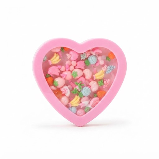 مجموعة خواتم أطفال 35 قطعة بعلبة قلب مميزة 35-Piece Children's Ring Set in a Distinctive Heart-Shaped Box