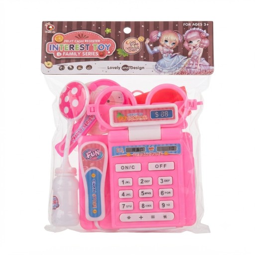 لعبة كاشير الأطفال مع ملحقات التسوق التعليمية الممتعة Kids' Cash Register Toy with Fun, Educational Shopping Accessories