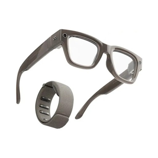 Meta - Ray-Ban Display Neural Band | نظارات مدعمة بالذكاء الاصطناعي مزودة بشاشة مدمجة في العدسات، إطار لامع، مقاس 3، لون رملي Meta - Ray-Ban Display & Neural Band | AI glasses with in-lens display - Shiny frame, standard - band size 3 - Sand
