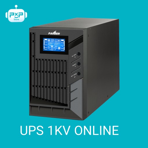 يو بي اس اونلاين فاربر أونلاين 1 كي في (UPS ONLINE 1KVA) ضمان لمدة سنتين FARBER UPS ONLINE 1KVA