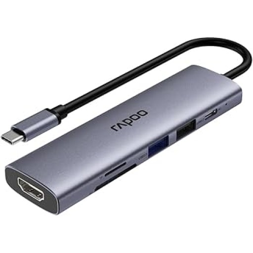 رابو Rapoo XD61 usb-c 6-in-1 multi-function Docking Station