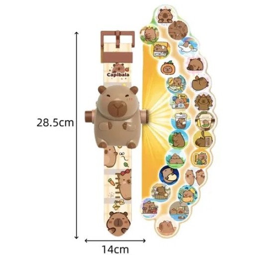 ساعة يد رقمية للأطفال مزودة بإسقاط ضوئي (عرض صور) Kids Digital Wristwatch with Image Projection
