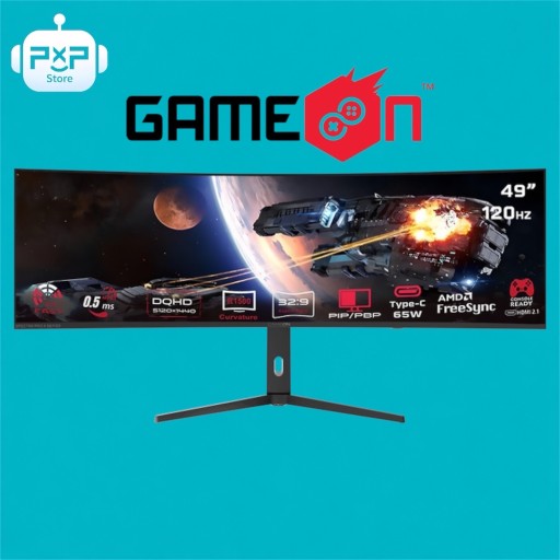 شاشة كيم اون  المنحنية حجم 49 انج Gameon monitor Spectra pro x series 49 dqhd