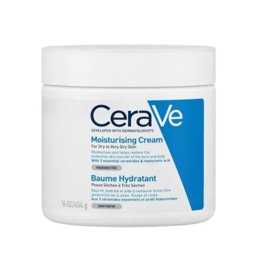 سيرافي كريم مرطب للبشرة الجافة إلى شديدة الجفاف 454 غ CeraVe Moisturising Cream for Dry to Very Dry Skin 454g