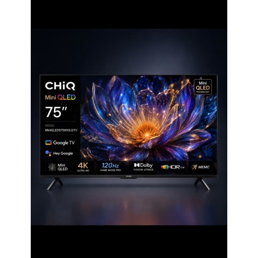 شاشة چيك 75 بوصة MiniQLED 144Hz CHiQ 75-inch Mini-QLED