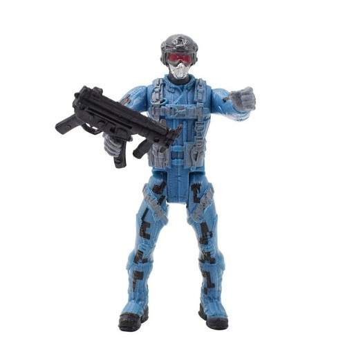 مجسم جندي عسكري/تكتيكي (شخصية حركة) مع سلاح لعبة Military Tactical Action Figure Toy with Rifle Accessory