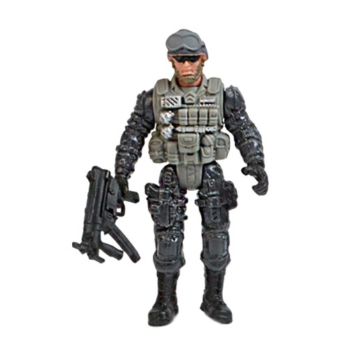 مجسم جندي عسكري/تكتيكي (شخصية حركة) مع سلاح لعبة Military Tactical Action Figure Toy with Rifle Accessory