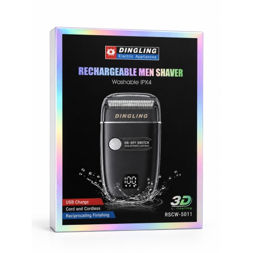 ماكينة حلاقة رجالية دينجلينج قابلة للشحن – موديل RSCW-5011 DINGLING Rechargeable Men's Shaver IPX4 – RSCW-5011