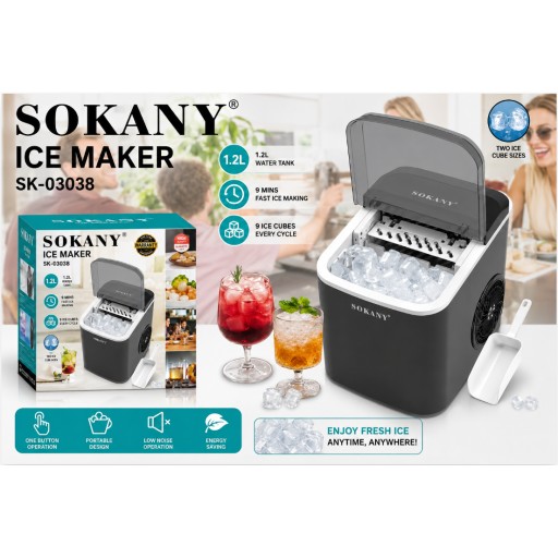 صانعة ثلج SOKANY SK-03038 SOKANY SK-03038 Ice Maker
