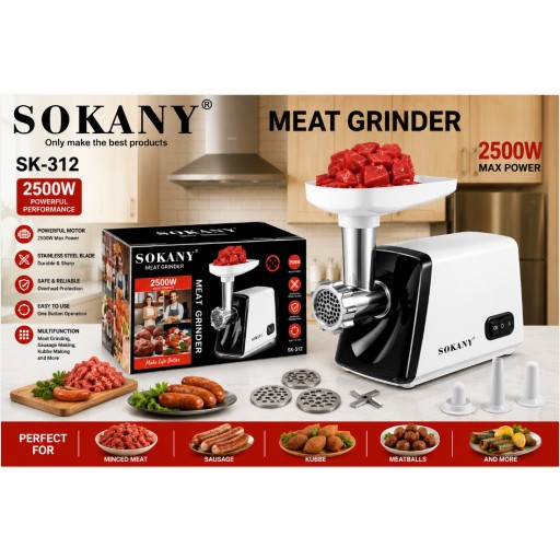 مفرمة لحم SOKANY SK-312 SOKANY SK-312 Meat Grinder
