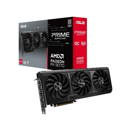 بطاقة رسومات ASUS Prime Radeon RX 9070 OC 16GB GDDR6 ASUS Prime Radeon RX 9070 OC 16GB GDDR6 Graphics Card