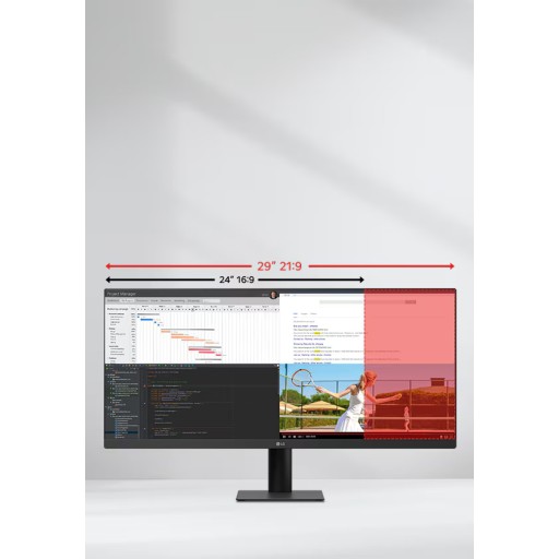 شاشة LG 29U511A-B مقاس 29 بوصة UltraWide بدقة WFHD ولوحة IPS LG 29U511A-B 29" UltraWide WFHD IPS Monitor