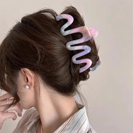 قراصة شعر نسائية على شكله موج Wave Hair Clip