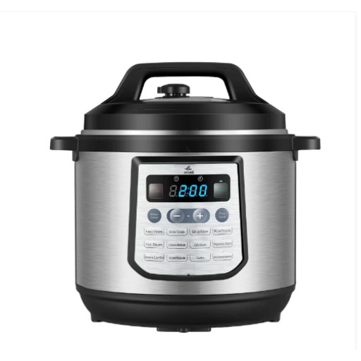 قدر ضغط من إيڤولي متعددة الاستخدامات 12 في 1 سعة 8 لتر وقوة 1200 واط Evolu multi-use pressure cooker 12-in-1, 8-liter capacity, 1200 watts