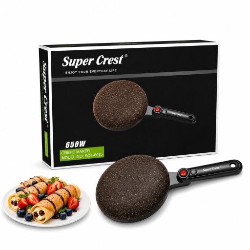 صانعة الكريب الكهربائية سوبر كريست 650 واط Super Crest 650W Electric Crepe Maker