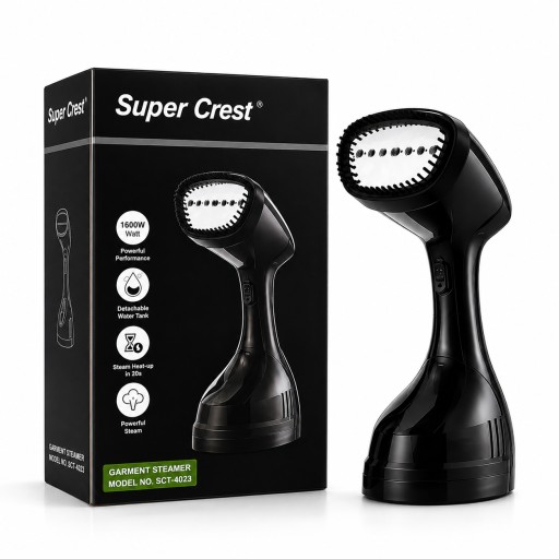 أوتي بخار يدوي 7 فتحات – Super Crest Super Crest 7-Hole Handheld Garment Steamer