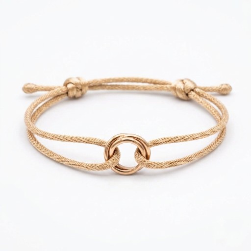 سوار ثلاث حلقات Triple Ring Cord Bracelet