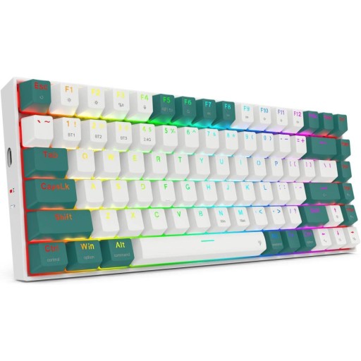 ريد راجون Redragon Singed Pro k678wg-rgb-pro tri-mode Rgb Mechanical Gaming Keyboard
