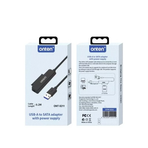أونتن Onten otn-5211 usb-a To Sata Adapter usba