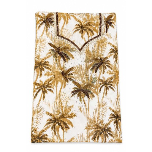 مخور حرير اماراتي (قماش غير مخيط) Emirati Silk Mkhawar (Unstitched Fabric)