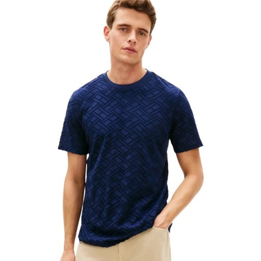 تيشرت رجالي من قماش الجاكار Aop Flag Jacquard T-Shirt
