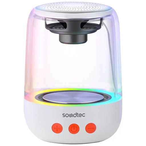 بورودو Porodo Soundtec crystal-glow Mini Bluetooth Speaker