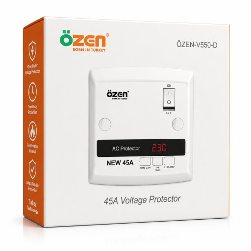 جهاز حماية السبلت أوزن جداري 45 أمبير ÖZEN Wall Mounted Split AC Voltage Protector 45A