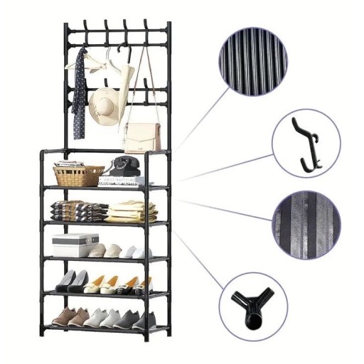 ستاند ملابس مع 5 رفوف Clothes Rack with 5 Shelves