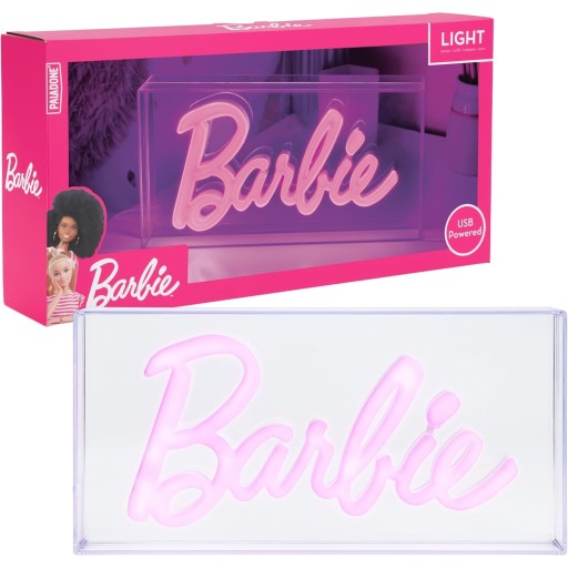 بالادون شعار باربي إل إي دي نيون لايت وردي Paladone Barbie Logo LED Neon Light Pink