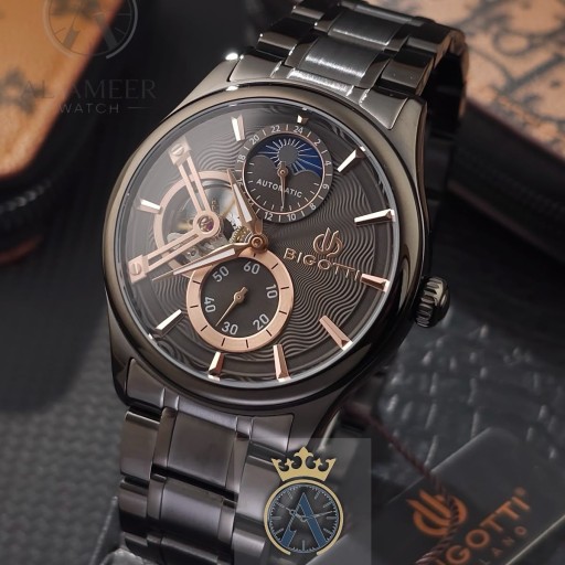 ساعة بيكوتي رجالي اوتوماتيك BG.1.10683-6 Bigotti men's automatic watch BG.1.10683-6