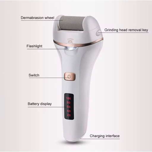 جهاز إزالة كالوس القدم الكهربائي Electric Foot Callus Remover