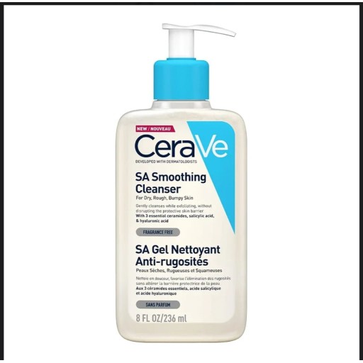 غسول سيرافي المنعم للبشرة الجافة والخشنة CeraVe SA Smoothing Cleanser for Dry