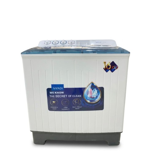 غسالة ملابس حوضين الوادى حجم 16 كيلو Al-Wadi Twin Tub Washing Machine, 16kg