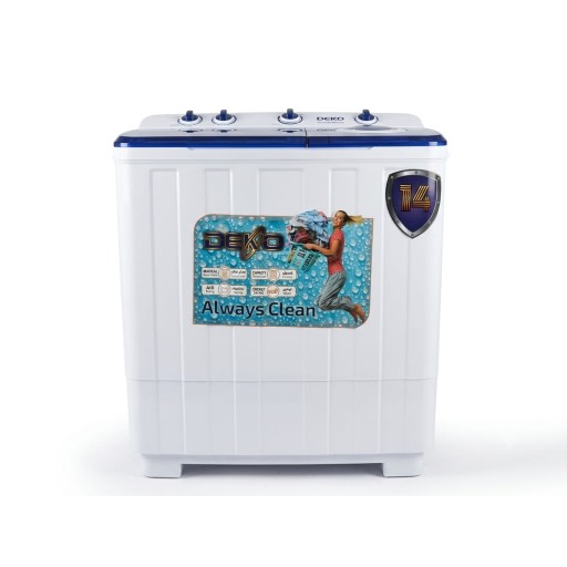 غسالة ملابس حوضين ديكو حجم 14 كيلو Deco Twin Tub Washing Machine, 14 KG