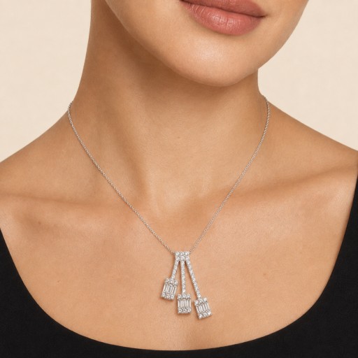قلادة نسائيه من الفضة الايطاليه 925 Women’s Necklace in Italian Sterling Silver.