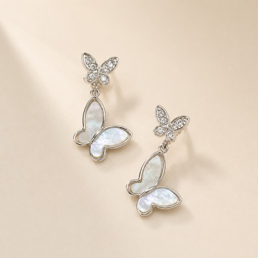 تراجي ( اقراط ) من الفضة الايطاليه Women’s Earrings Made of Italian 925 Sterling Silver