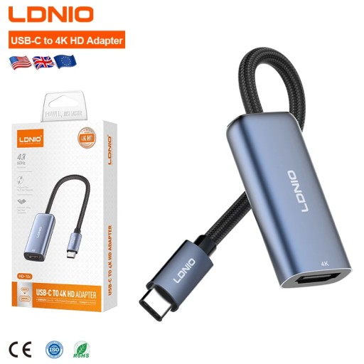 إل دي إن آي أو Ldnio hd-10c usb-c To Hdmi Adapter