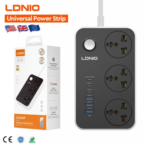 إل دي إن آي أو Ldnio SC3604c Waterproof Power Strip