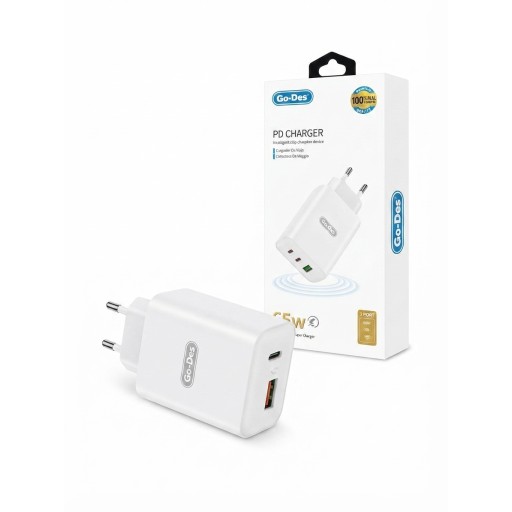 شاحن ثلاثي المنفذ ٦٥ واط Adapter 3 Port - 65W